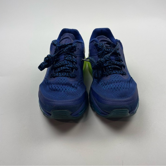 NIKE AIR MAX 2014 ELECTRIC GREEN ROYAL BLUE 631334 403 SIZE 5Y - Picture 5 of 9